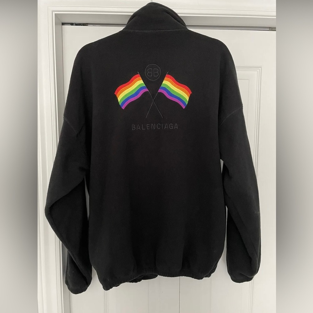 Balenciaga Pride Fleece Zip Up XS